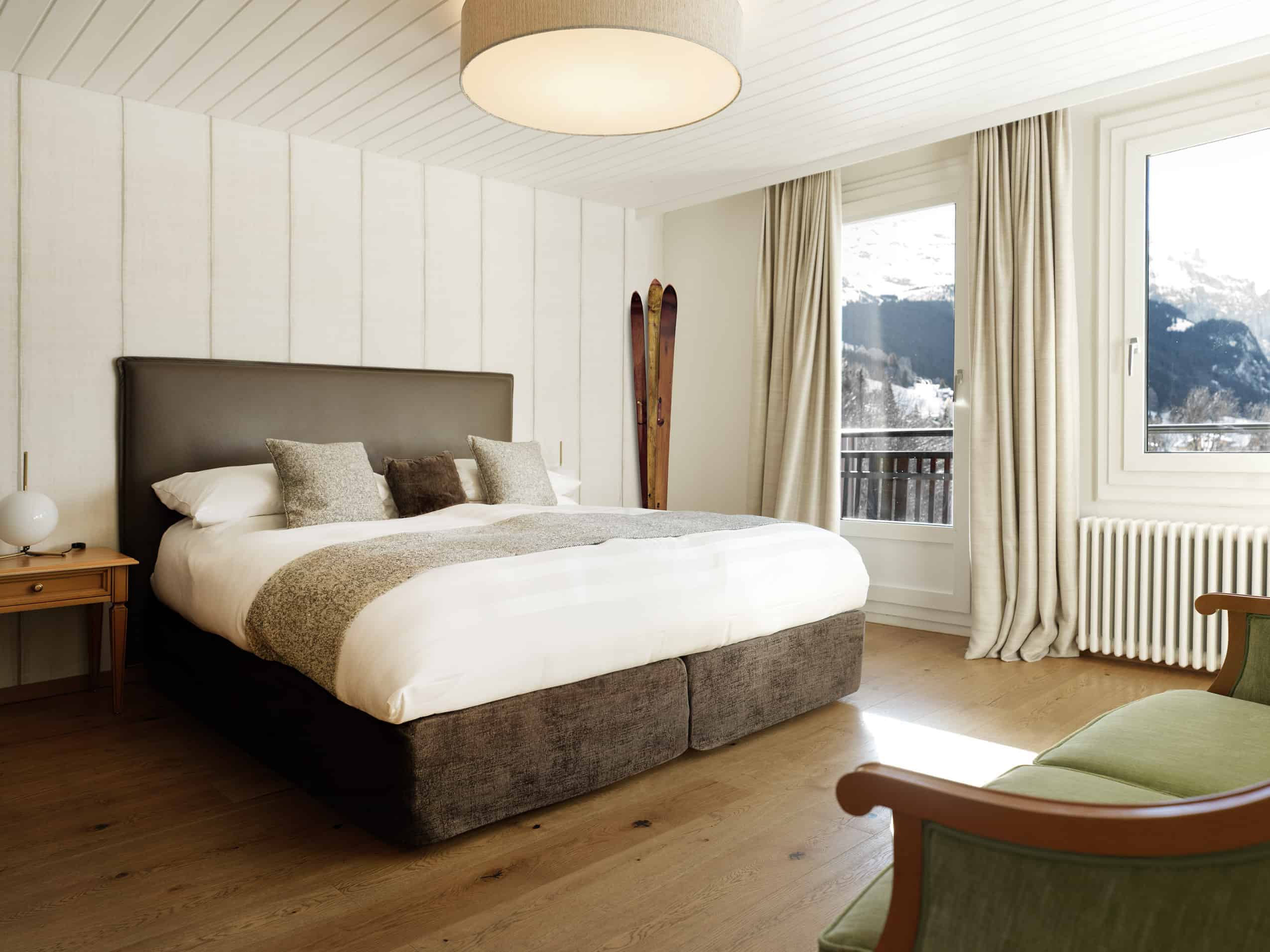 Double room with mountain view at Beausite Park Hotel Wengen