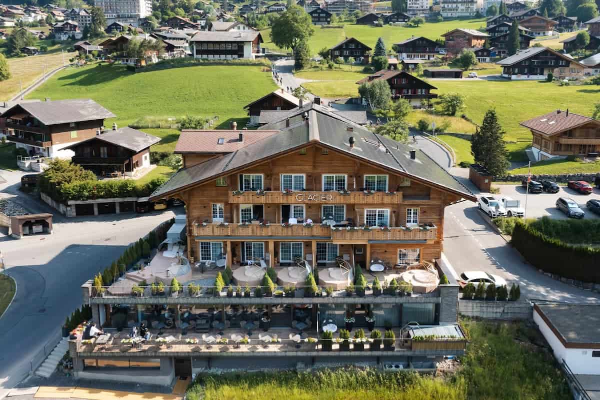 Hotel Glacier Grindelwald – boutique alpine hotel with terrace dining and Eiger views